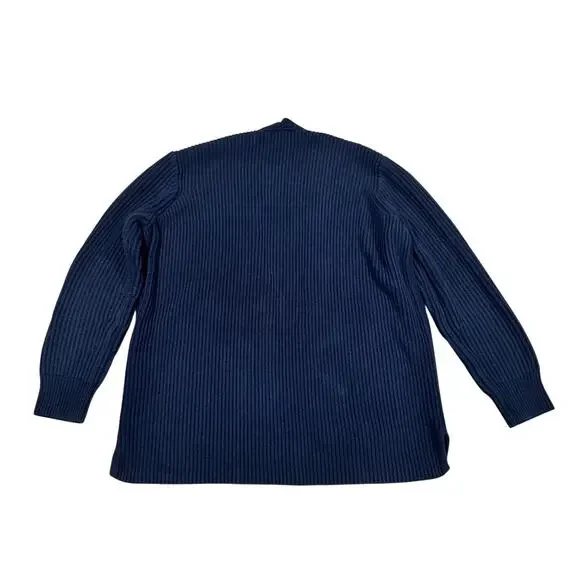 Madewell Navy Blue Cardigan Women’s Small 100% Cotton Quiet Luxury Normcore - Picture 4 of 16